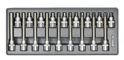 Набор головок со вставкой Whirlpower AN-SK56 (23303) Н5-Н19 Hex 1/2" (18шт в ложементе)