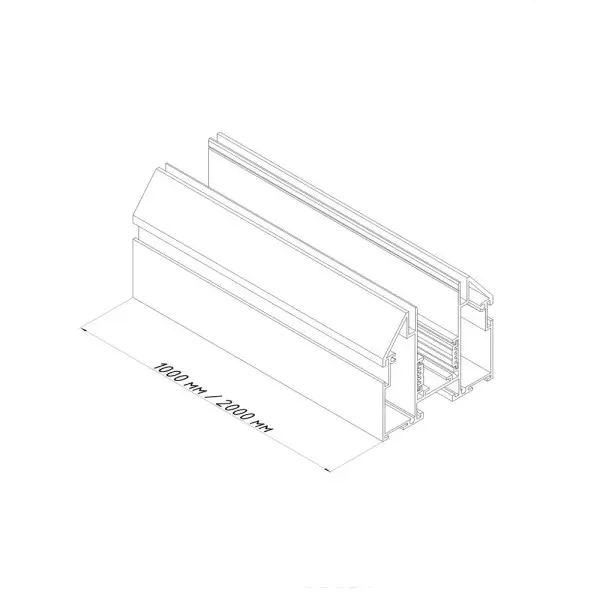 Магнитный трековый шинопровод Oledim 7771580 OL21 48V 1м для натяжного потолка (демпфер) белый - фото №2