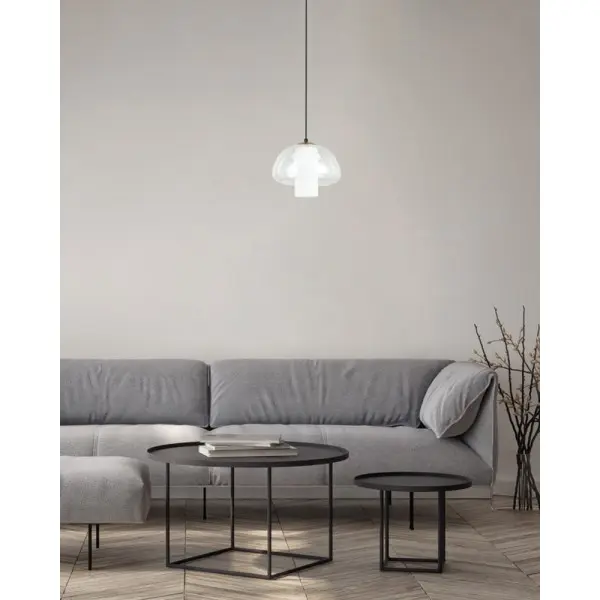 Подвесной светильник, люстра Italux PND-61001B-BK Feder E27 1x40W IP20 прозрачный - фото №1 Подвесной светильник, люстра Italux PND-61001B-BK Feder E27 1x40W IP20 прозрачный - фото №1