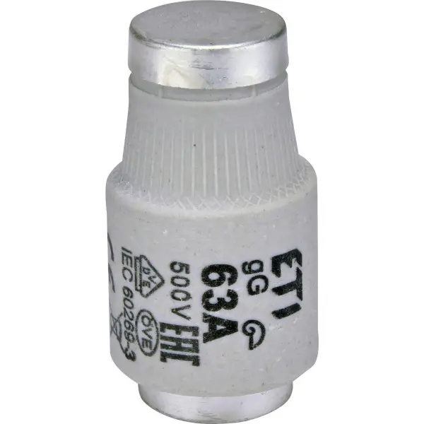 Запобіжник ETI 002313403 D III gG 63A/500V