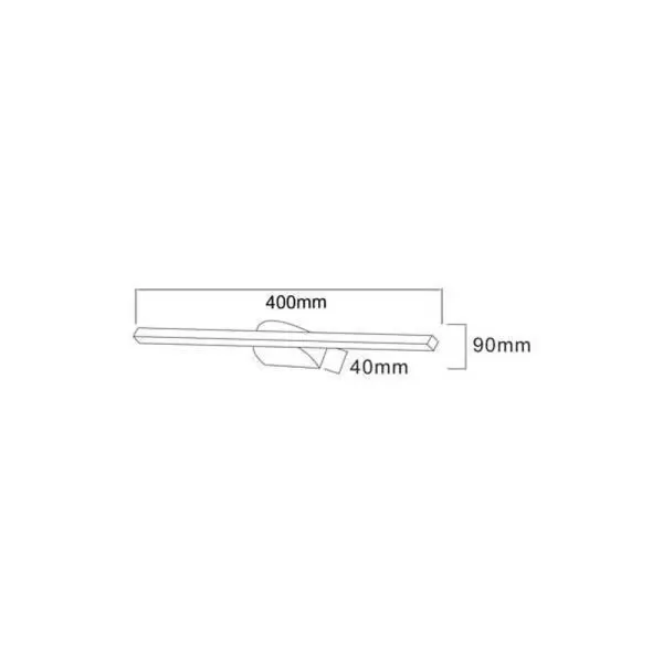 Бра, настінний світильник Zuma Line W89551-40BK Arvi LED 1x12W 4000K 1400Lm IP20 чорний (5905316636460) - фото №1