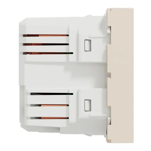 Розетка Schneider Electric Unica New NU341844 2 USB 2.1А 2м бежевая - фото №1