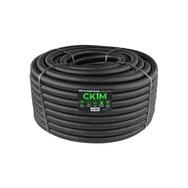 Металлорукав CКИМ с протяжкой 11 мм в ПВХ изоляции ( бухта 50м ) ( С0602001 )