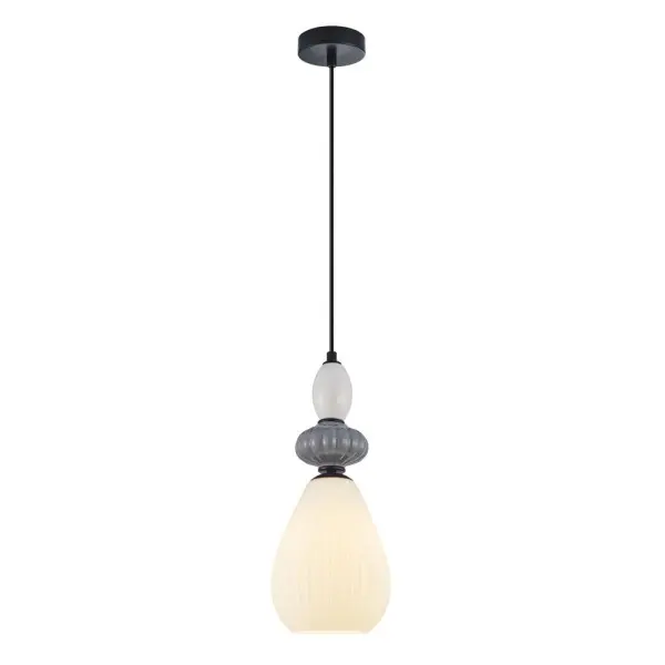 Подвесной светильник, люстра Italux PND-36787-1B-BK-WH Altra E27 1x40W IP20 серый