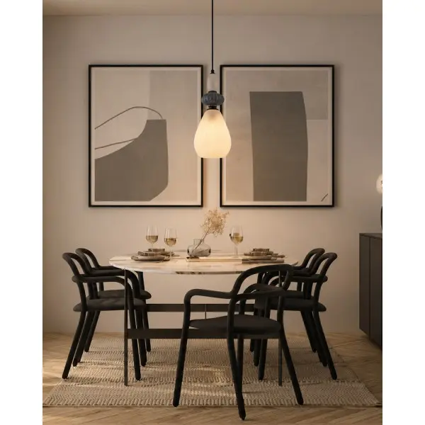 Подвесной светильник, люстра Italux PND-36787-1B-BK-WH Altra E27 1x40W IP20 серый - фото №4