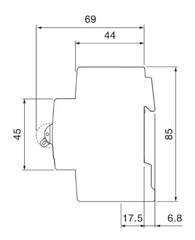 Автоматический выключатель ABB SH203-C50 тип C 50А - фото №2