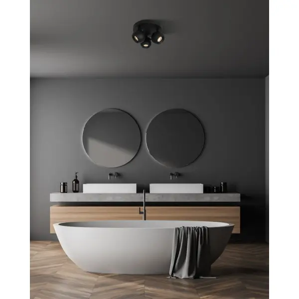 Спот Italux SPL-45379-3R-BK Lafin GU10 3x10W IP20 Bk - фото №1