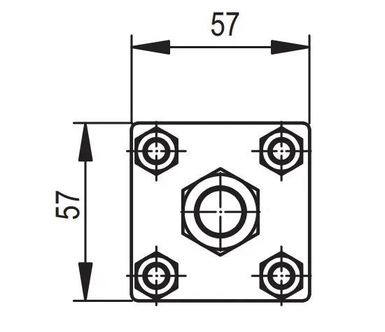 З'єднувач DKC NG6606CUZC для стрижня М16 та струмопровідної стрічки 30x4 або прута Ø8-10мм - фото №1