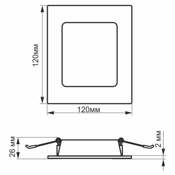Світильник Videx Back 6Вт 5000K (VL-DLBS-065) - фото №1