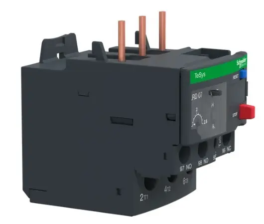 Теплове реле Schneider Electric LRD07 1,6-2,5A - фото №1