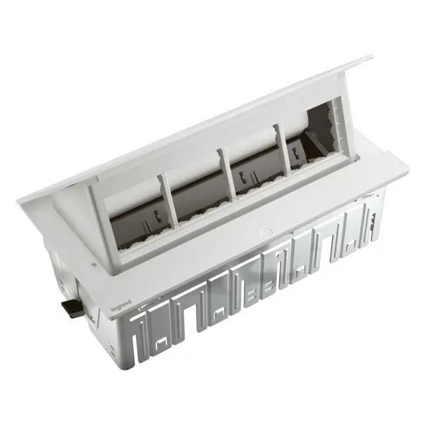 Лючок із висувним блоком Legrand на 8 модулів (654809) білий