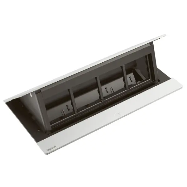 Лючок із висувним блоком Legrand на 8 модулів (654809) білий - фото №3