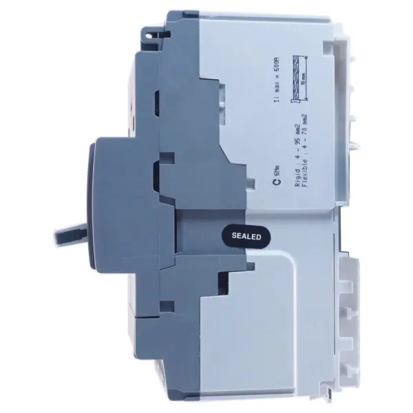 Автомат електроживлення Hager x160, In=50А, 3п, 18kA - фото №4