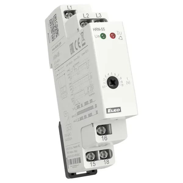 Реле контроля последовательности и обрыва фаз Elko-Ep HRN-55