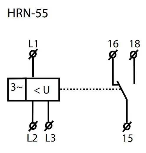 Реле контроля последовательности и обрыва фаз Elko-Ep HRN-55 - фото №1
