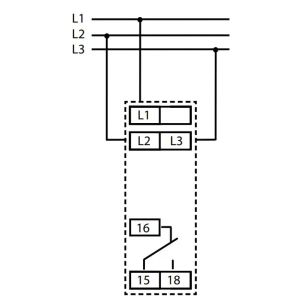 Реле контроля последовательности и обрыва фаз Elko-Ep HRN-55 - фото №2