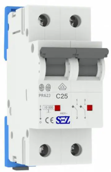 Двухполюсный автомат SEZ 62 JC 25А 2P (PR62JC25А)
