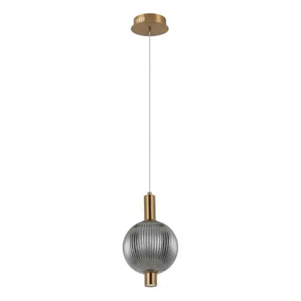 Подвесной светильник, люстра Italux PND-83631-1-BRO-SG Lenti LED 1x7W 3000K 310Lm IP20 дымчатый Подвесной светильник, люстра Italux PND-83631-1-BRO-SG Lenti LED 1x7W 3000K 310Lm IP20 дымчатый