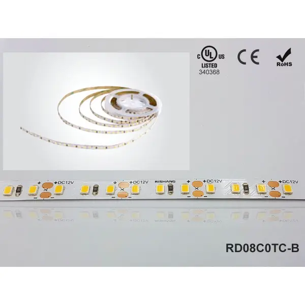 LED лента RISHANG 120-2835-24V-IP20 9.6W 745Lm 3000K 5м (RD08C0TC-B-WW) - фото №1 LED лента RISHANG 120-2835-24V-IP20 9.6W 745Lm 3000K 5м (RD08C0TC-B-WW) - фото №1
