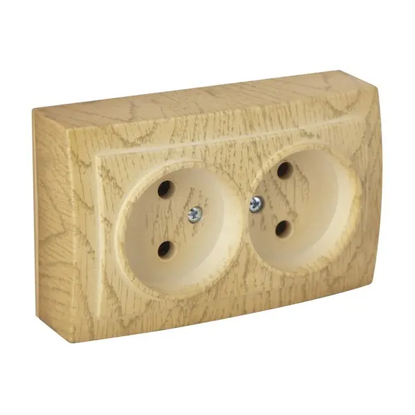 Розетка Nilson Themis клен 2-на без заземлення ( 26281024 )