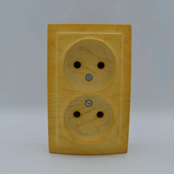 Розетка Nilson Themis клен 2-на без заземлення ( 26281024 ) - фото №3