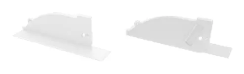 Заглушка Lumines для типу TOPO з отвором ліва білий