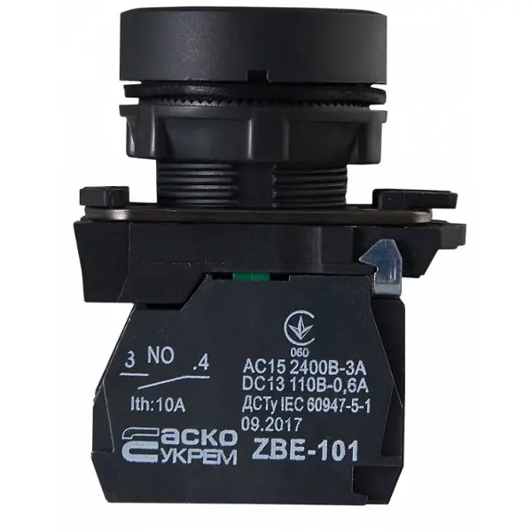 Кнопка "Старт" Аско-Укрем TB5-AA3351 чорна (A0140010150) - фото №4