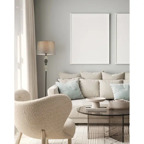 Торшер Italux FL-22374A-BK Nerom E27 1x60W IP20 бежевый - фото №1
