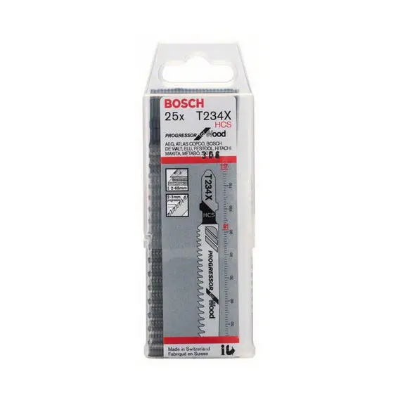 Лобзиковые пилки Bosch T234X (5шт) Лобзиковые пилки Bosch T234X (5шт)