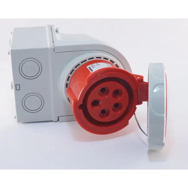 Трифазний роз'єм з кришкою WALTHER WL119 (3P+N+E) 16А 380V IP67 - фото №2