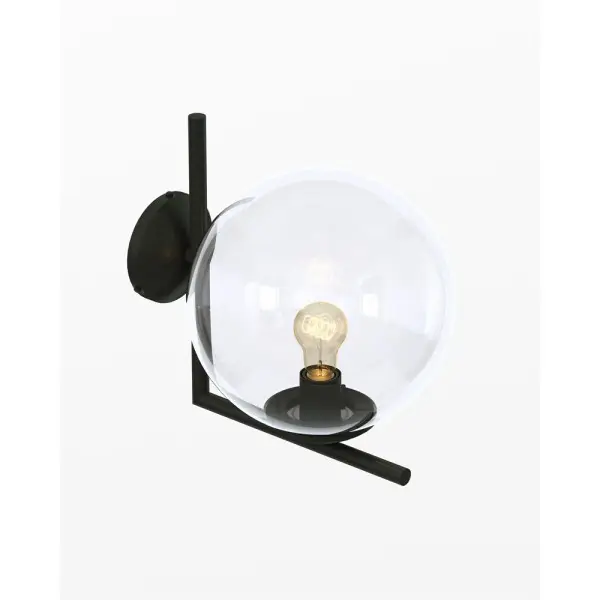 Бра, настінний світильник Pikart 38159-1 E27 1x60W IP20 чорний - фото №1