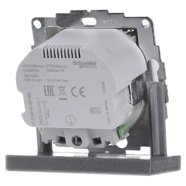 USB розетка Schuko Schneider Electric Merten System M MTN2366-0319 2 USB (полярно белый) - фото №5 USB розетка Schuko Schneider Electric Merten System M MTN2366-0319 2 USB (полярно белый) - фото №5