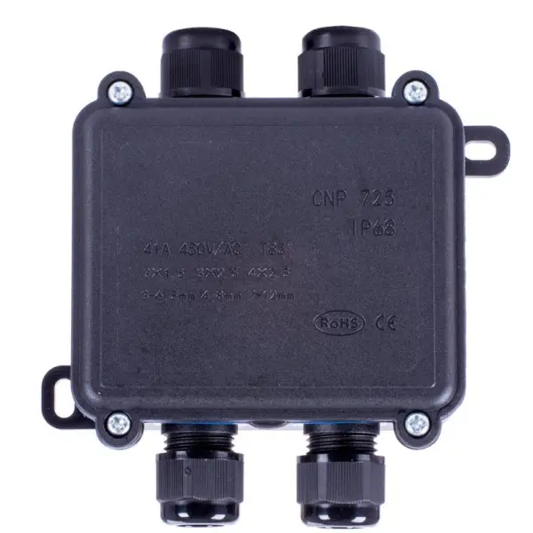 Распределительная коробка E.Next e.wdb.cnp723.4t.b с клеммником 103х96х42 мм IP68 (s071002) - фото №1 Распределительная коробка E.Next e.wdb.cnp723.4t.b с клеммником 103х96х42 мм IP68 (s071002) - фото №1