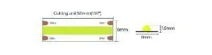 LED стрічка COLORS COB-24V-IP20 7.2W 800Lm 4000K 5м (DRF6-24V-8mm-V1-NW) - фото №1