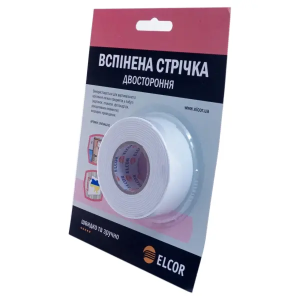 Вспененная двусторонняя лента Elcor 40206775 UNEVAb242 24мм (2м) - фото №1 Вспененная двусторонняя лента Elcor 40206775 UNEVAb242 24мм (2м) - фото №1