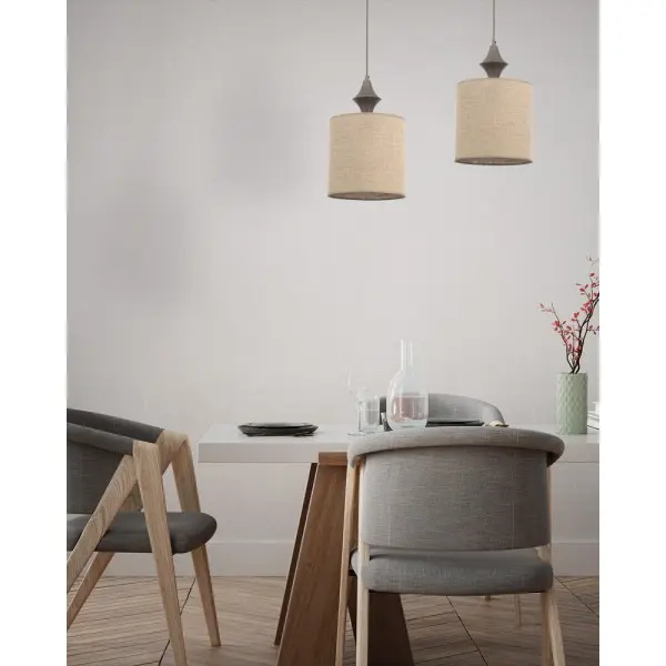 Подвесной светильник, люстра TK Lighting 11438 Amura E27 1x15W IP20 коричневый - фото №3