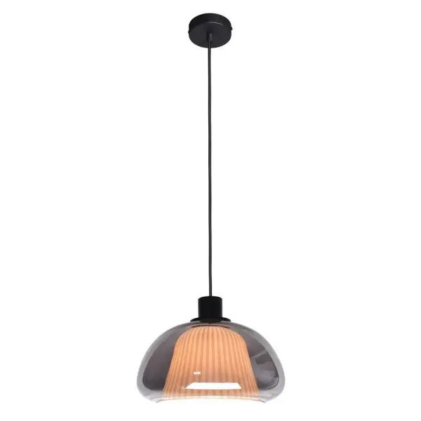 Подвесной светильник, люстра Italux PND-84638-BK-SG Apiro E27 1x7W IP20 дымчатый - фото №2