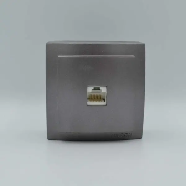 Розетка Nilson Themis антрацит комп'ютерна CAT5e RJ45 ( 26161044 ) - фото №1