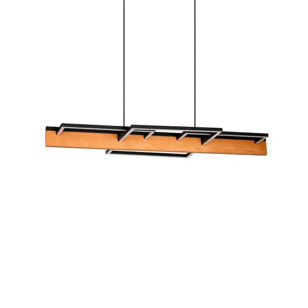 Підвісний світильник, люстра Goldlux 334336 Larysa LED 1x35W 4000K 4600Lm IP20 чорний - фото №2