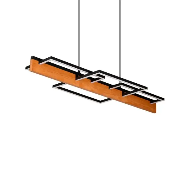 Підвісний світильник, люстра Goldlux 334336 Larysa LED 1x35W 4000K 4600Lm IP20 чорний - фото №4