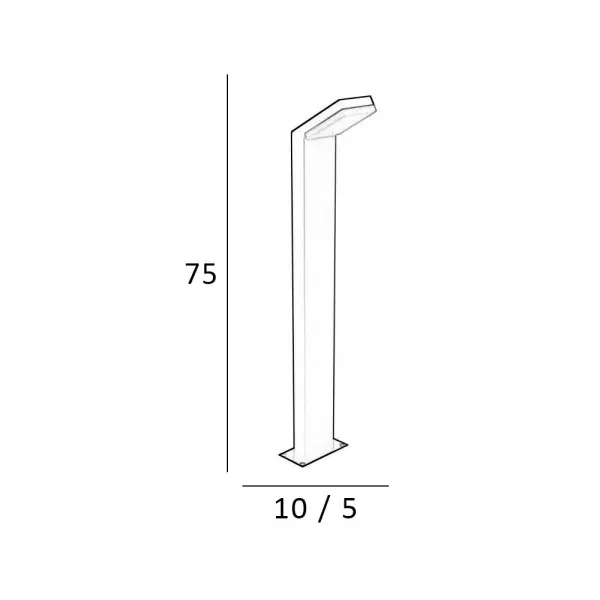 Уличный светильник Italux OFL-7014-4K Mira LED 1x12W 4000K 708Lm IP54 черный - фото №2