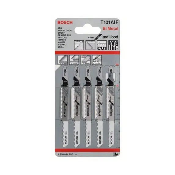 Лобзикові пилки Bosch T101AIF (5шт)