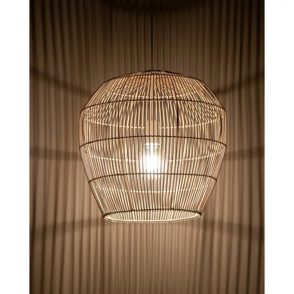 Подвесной светильник, люстра Nowodvorski 11163 Haiti S E27 1x25W IP20 бежевый - фото №2