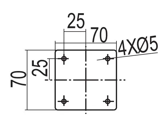 Специальный кровельный держатель токоотвода DKC ND2332ZC высотой 400мм - фото №3