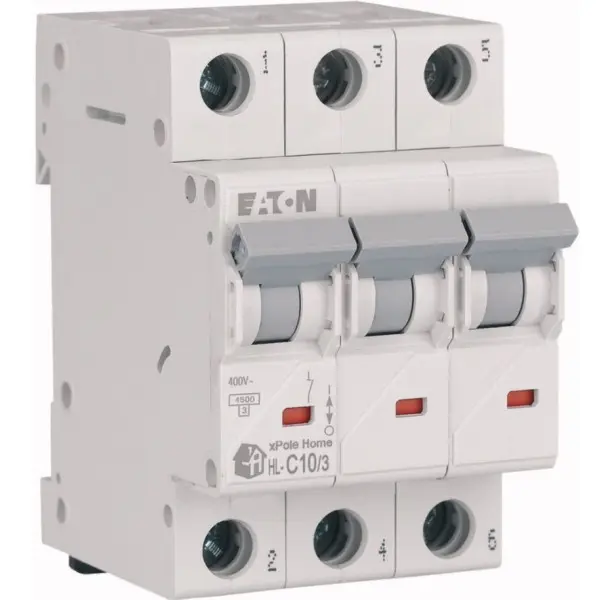 Автоматичний вимикач Eaton HL-C10/3 10A - фото №1