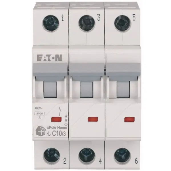 Автоматичний вимикач Eaton HL-C10/3 10A - фото №2
