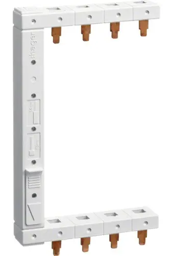 Вертикальна ліва фазна шина Hager KCF663L 3P+N 10мм² 2-ряди