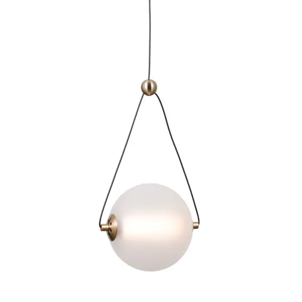 Подвесной светильник, люстра Italux PND-34361-S-HBR-OPAL Rastia LED 1x6W 3000K 650Lm IP20 золотой - фото №3