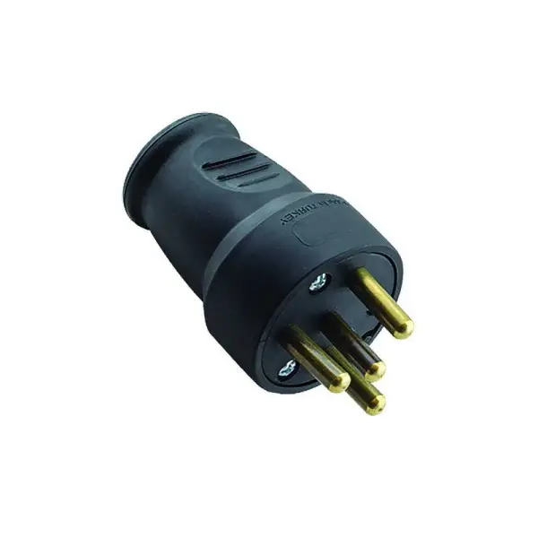 Вилка Violux каучук прямая трехфазная ( 930670 )