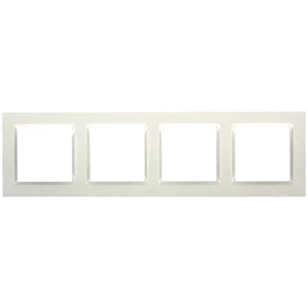 Рамка чотирикутна горизонтальна Simon 10 біла